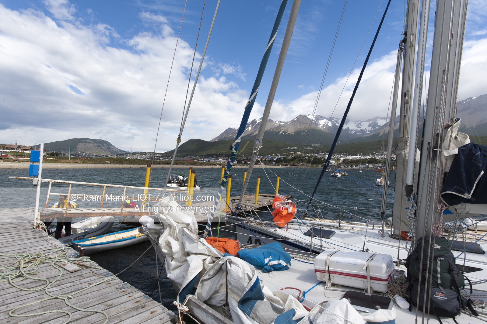 Ushuaia, Terre de Feu est la ville la plus australe du globe.Située à la pointe de l'Argentine cette province est la porte de l'antartique.photo © Jean-Marie Liot.