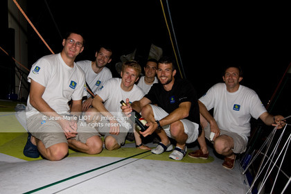 .On November 19, 2011, François Gabart and Sébastien Col Arrived in Costa Rica, of  on the Imoca Macif. Photo © Jean-Marie Liot   DPPI