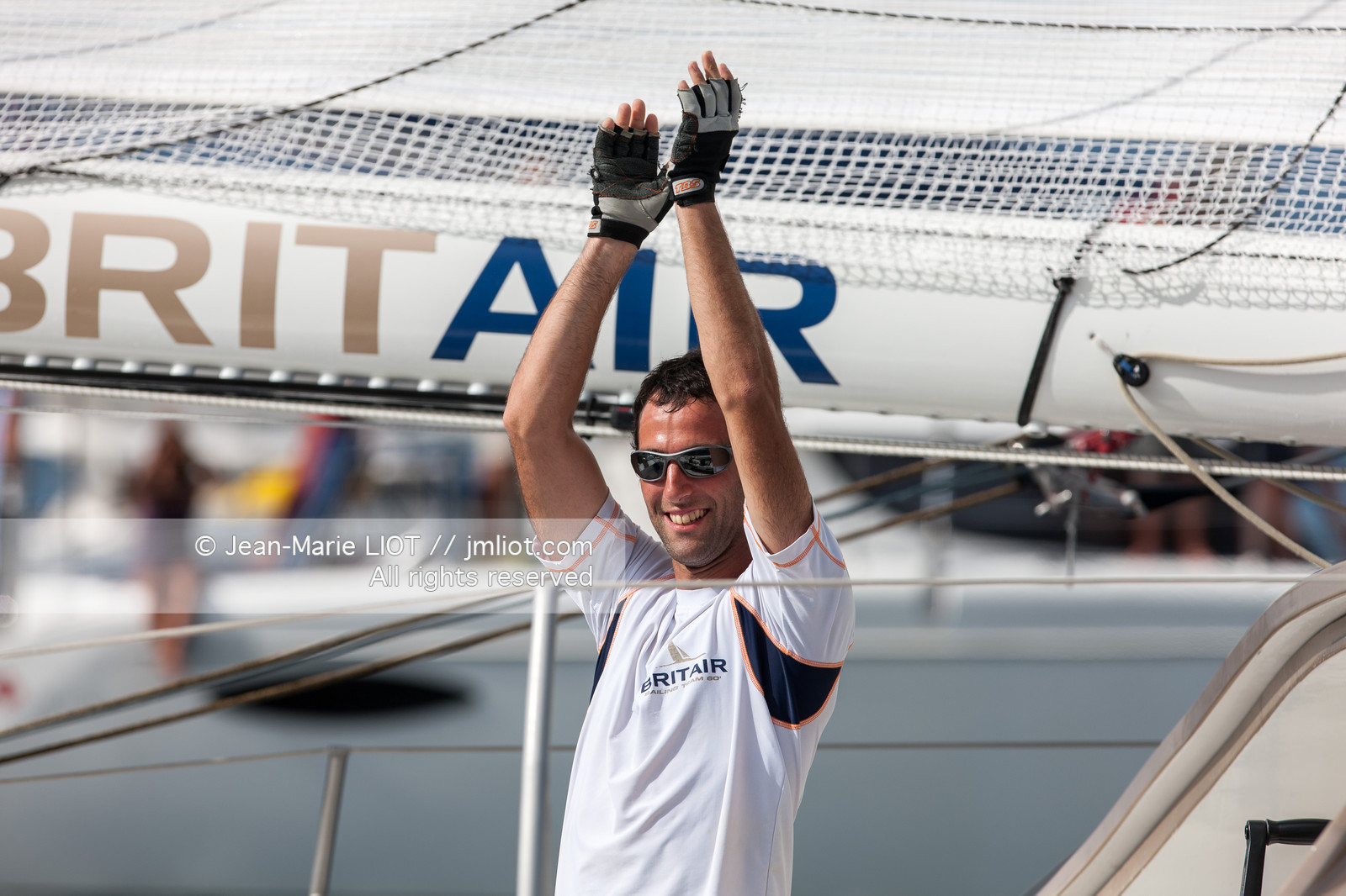 ROUTE DU RHUM 2010 - ARRIVEE DE ARMEL LE CLEAC'H