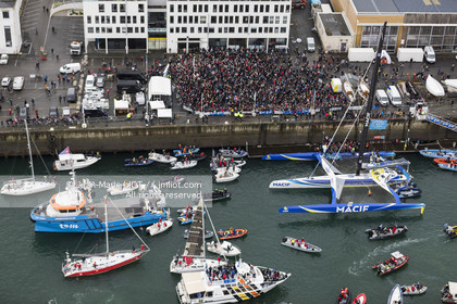 TRIMARAN MACIF - FRANCOIS GABART - RECORD DU TOUR DU MONDE EN SOLITAIRE SANS ESCALE